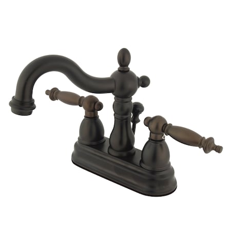 Kingston Brass 4" Centerset Bathroom Faucet, Oil Rubbed Bronze KB1605TL